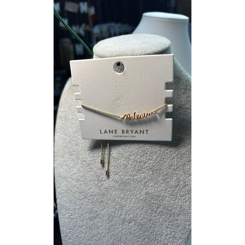 #10. Lane Bryant Gold-tone Believe Bracelet